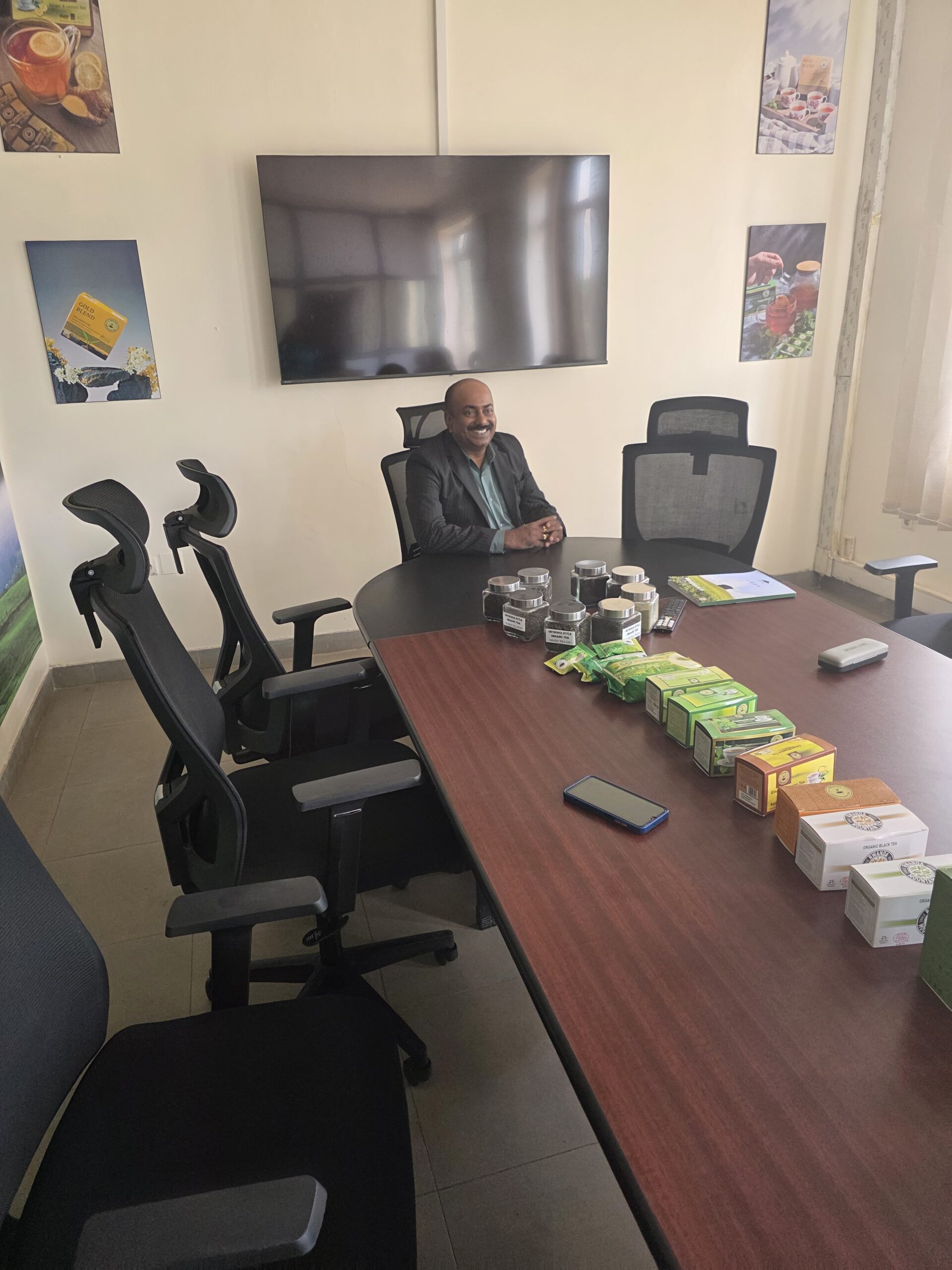 Post meeting with Tea Company