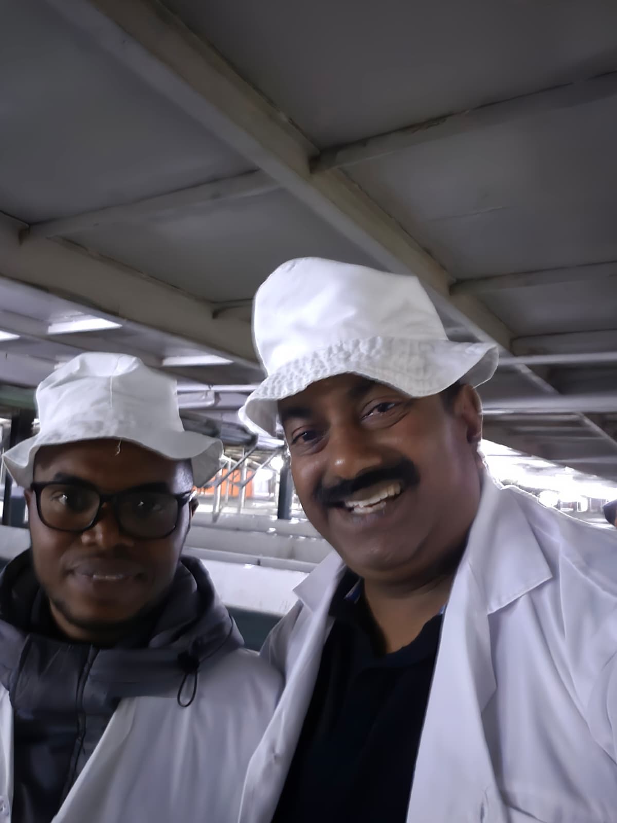 With the Quality Inspector at Tea Factory
